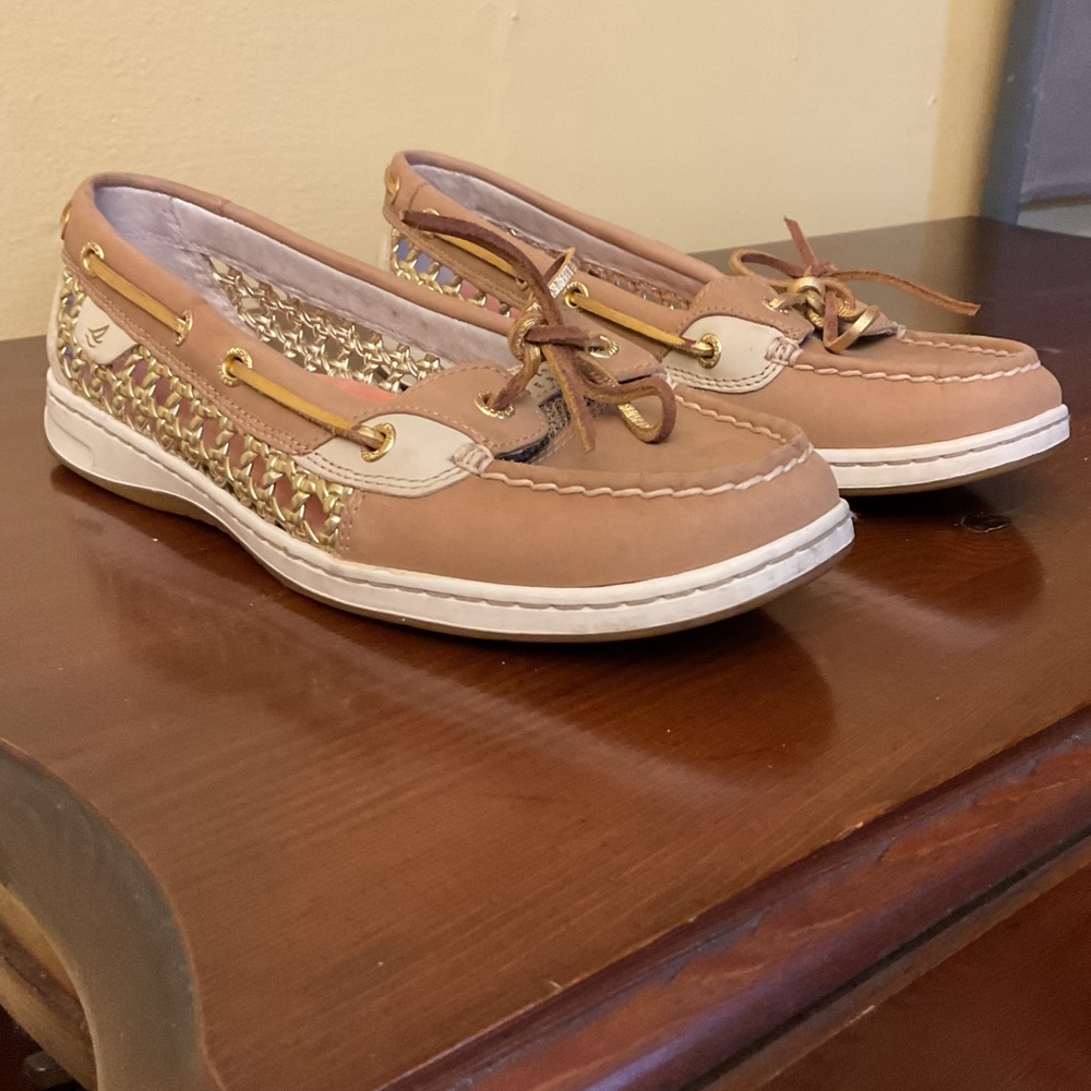 Sperry Topsider Boat Shoe with Bling! Sz 9.5